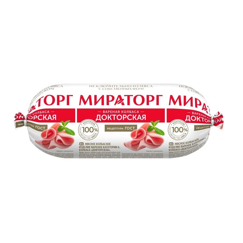 

Колбаса варёная Мираторг Докторская 470 г
