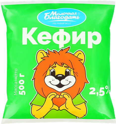 

Кефир Молочная Благодать 2.5% 500 г