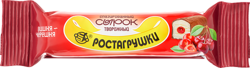 Сырок творожный Ростагрушки в молочной глазури вишня-черешня 10% без змж 40 г