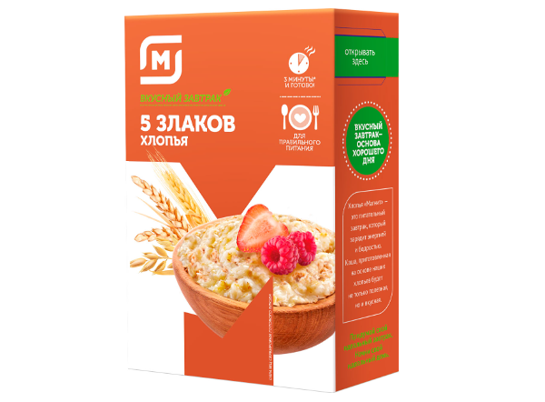 Хлопья Магнит 5 злаков 400 г
