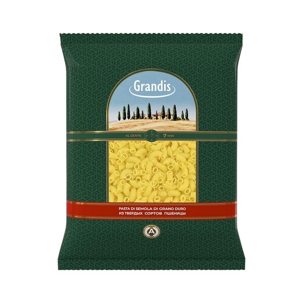Макаронные изделия Grandis Рожки гладкие гр А в/с 900г