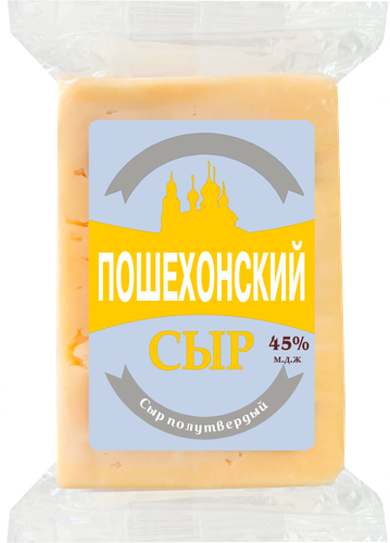 

Сыр полутвердый Пошехонский 45% без змж 170 г
