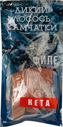 

Кета замороженная Дикий Лосось Камчатки филе-кусок на коже, 500 г