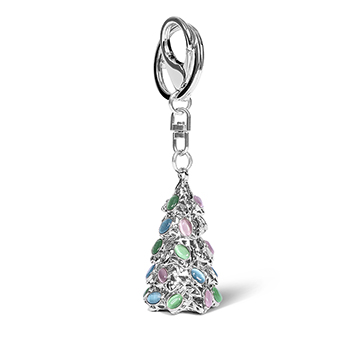 

Сувенир BERNES Брелок ёлочка silver 2.5 см, Россия