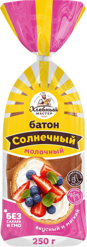 

Батон Хлебный мастер Молочный 250 г
