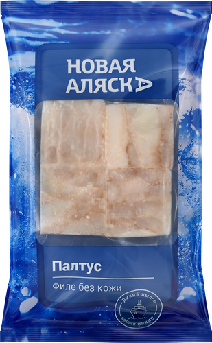 Палтус Синекорый Новая Аляска филе без кожи замороженный 400 г