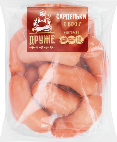 

Сардельки Друже Говяжьи вес