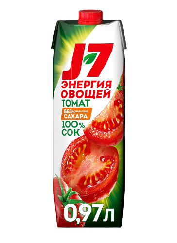 Сок J7 томатный с мякотью 0.97 л