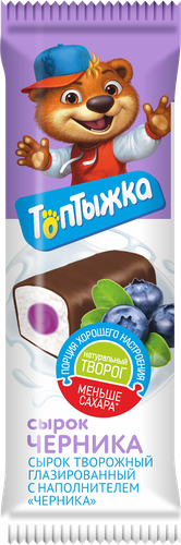 

Сырок глазированный Топтыжка с черникой 12% 45 г