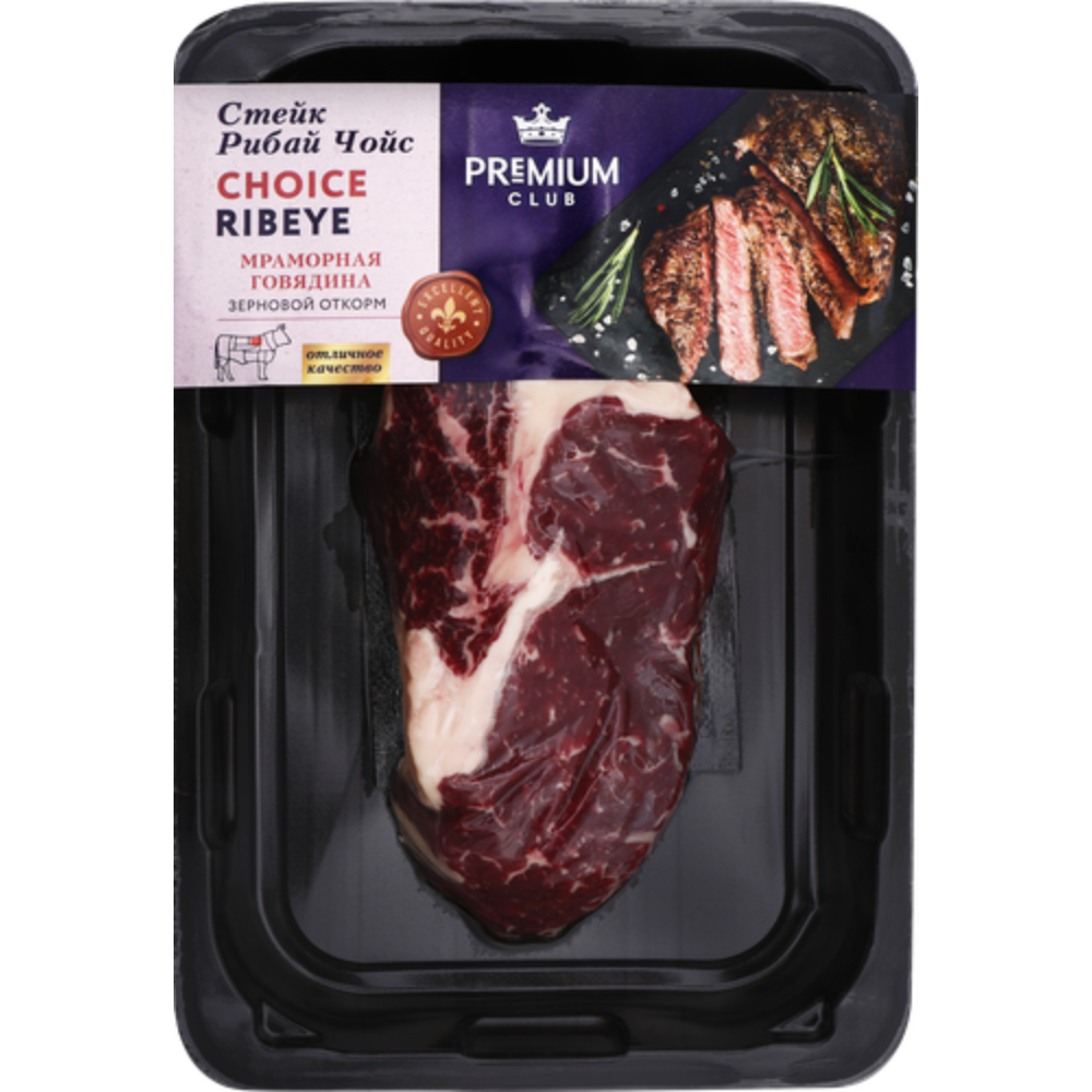 

Стейк из говядины Premium Club Рибай Choice 320 г