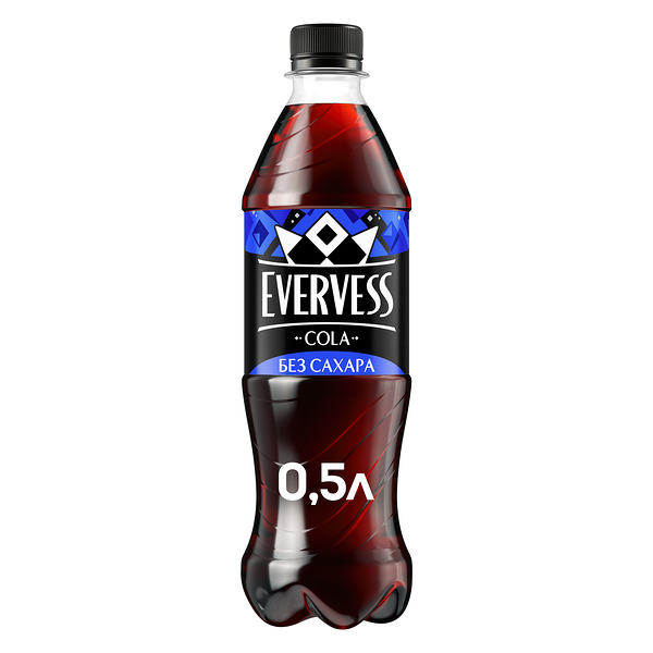 Напиток газированный Evervess Cola Zero Sugar без сахара 0.5 л