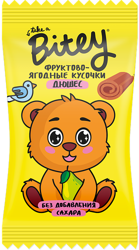 Пастила Take a Bitey Фруктово-ягодные кусочки Дюшес с 3-х лет 20 г