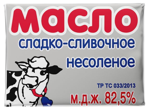 

Масло сладко-сливочное несоленое Сливочная Страна Традиционное 82.5% 180 г