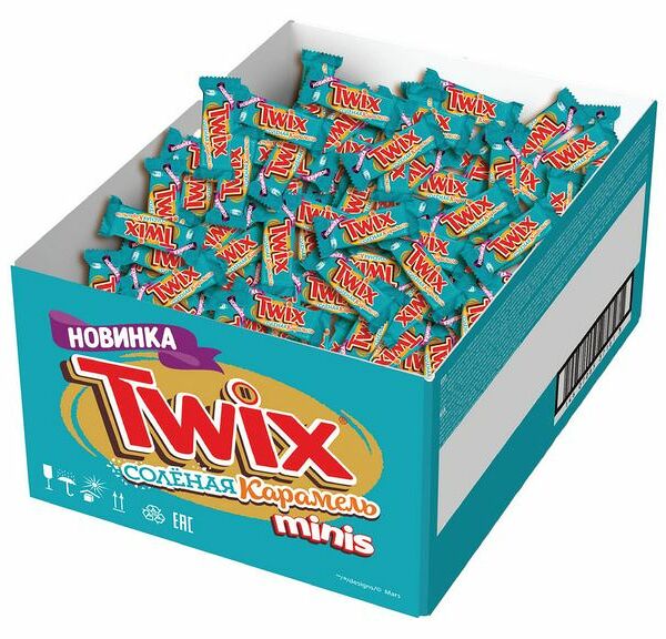 Конфеты Twix Minis Солёная карамель вес