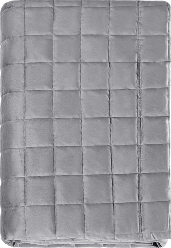 

Покрывало стеганое Homeclub 200х240 см велюровое серое