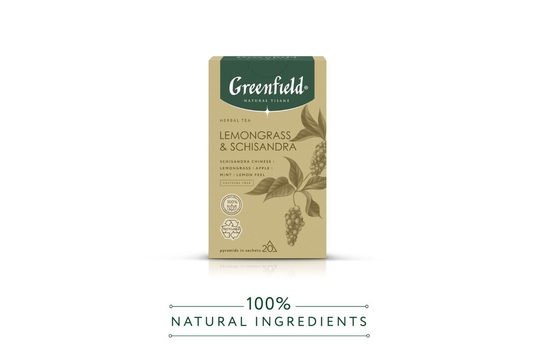 

Чайный напиток Greenfield Natural Tisane Лемонграсс, Китайский лимонник 20 шт х 1.8 г