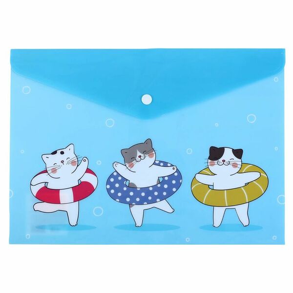 Папка Котики А4 21х29.7х0.2 см 1 шт. в ассортименте