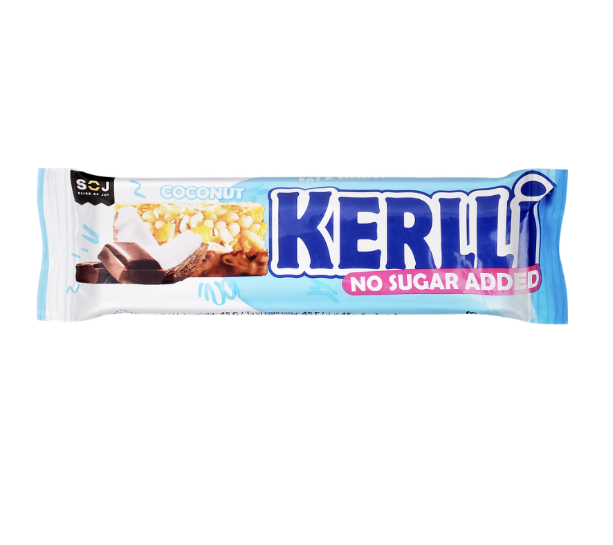

Батончик Kerlli злаковый с кокосом без сахара 40 г
