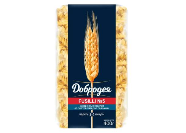 

Макароны Добродея Fusilli №5 400 г