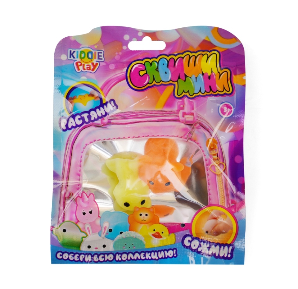 

Игрушка-антистресс Kiddie Play мини сквиши 2 шт, цвет в ассортименте