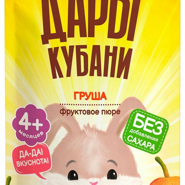 Пюре Дары Кубани груша с 4 месяцев 90 г