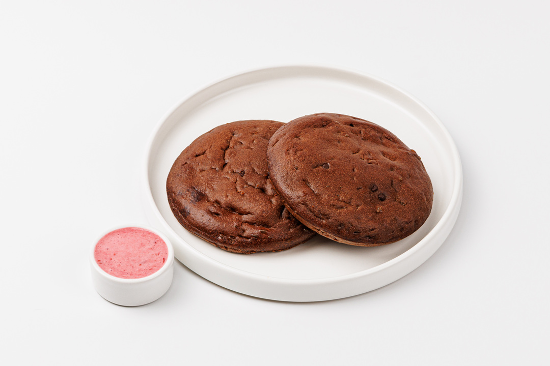 

Панкейки шоколадные ВкусВилл с вишневым соусом 170 г