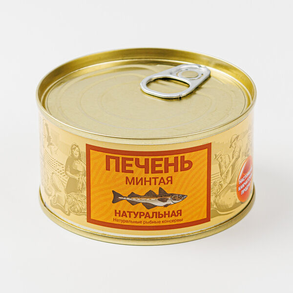 Печень минтая Камчаттралфлот натуральная 185 г