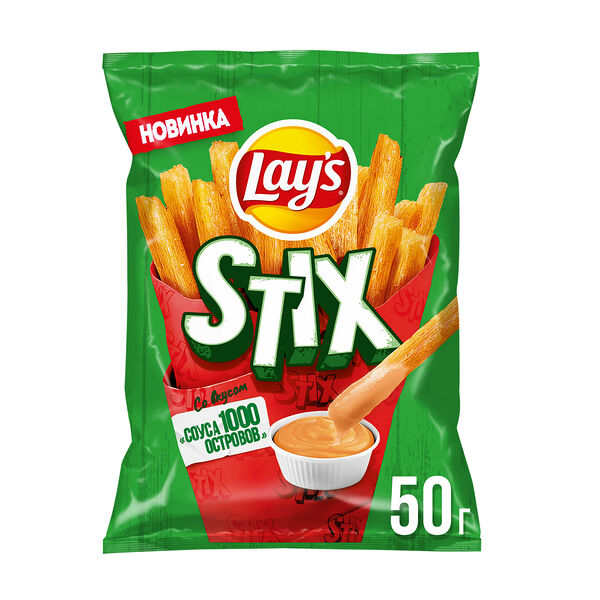 Картофельные чипсы Lay's Stix Соус 1000 островов 50 г