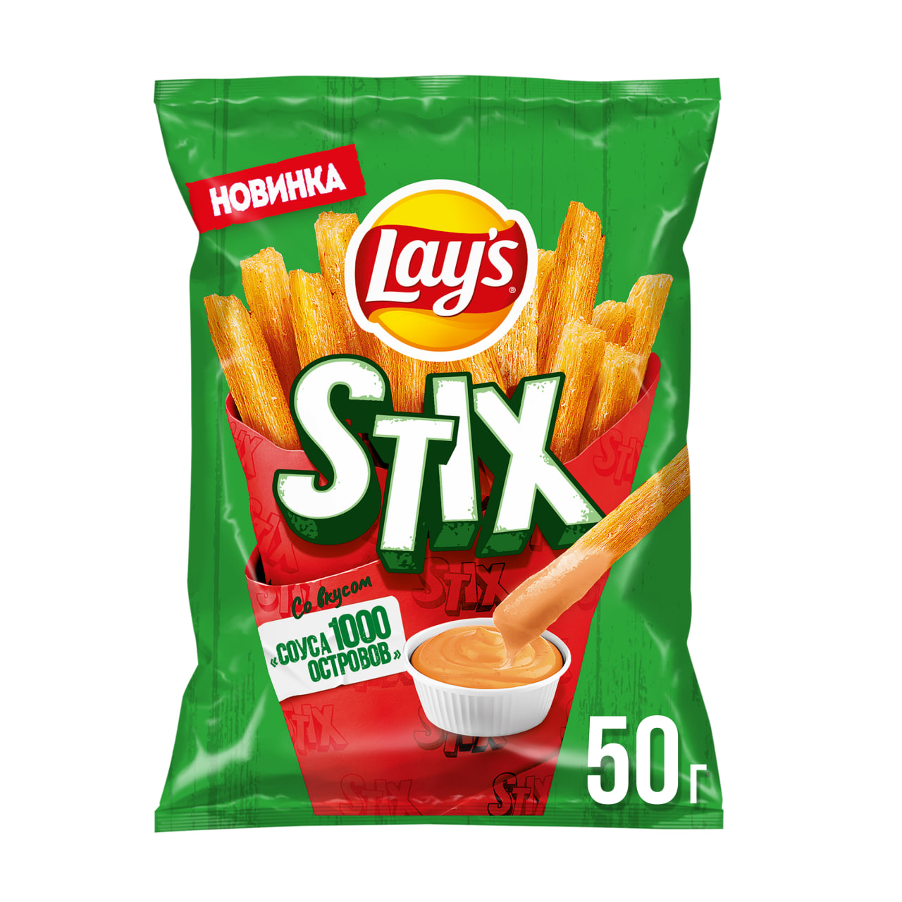 

Картофельные чипсы Lay's Stix Соус 1000 островов 50 г