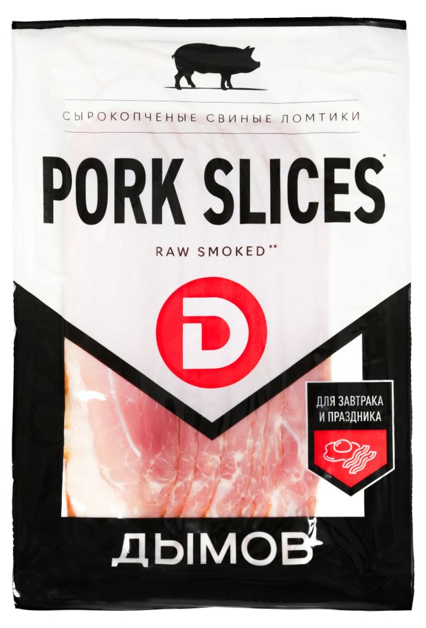 

Ломтики свиные Дымов Pork Slices сырокопченые 150 г