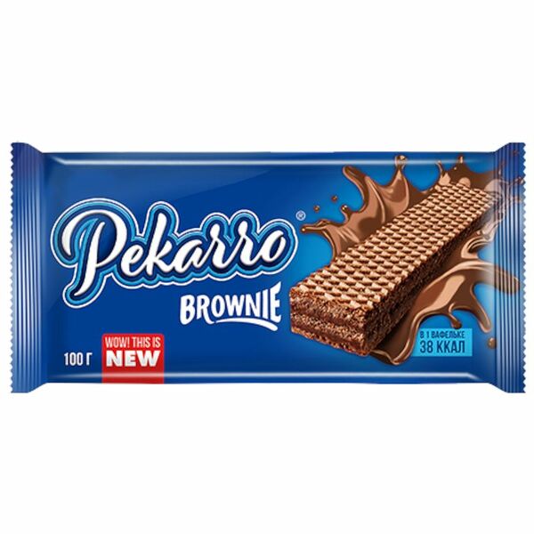 Вафли Pekarro Brownie с начинкой 100 г