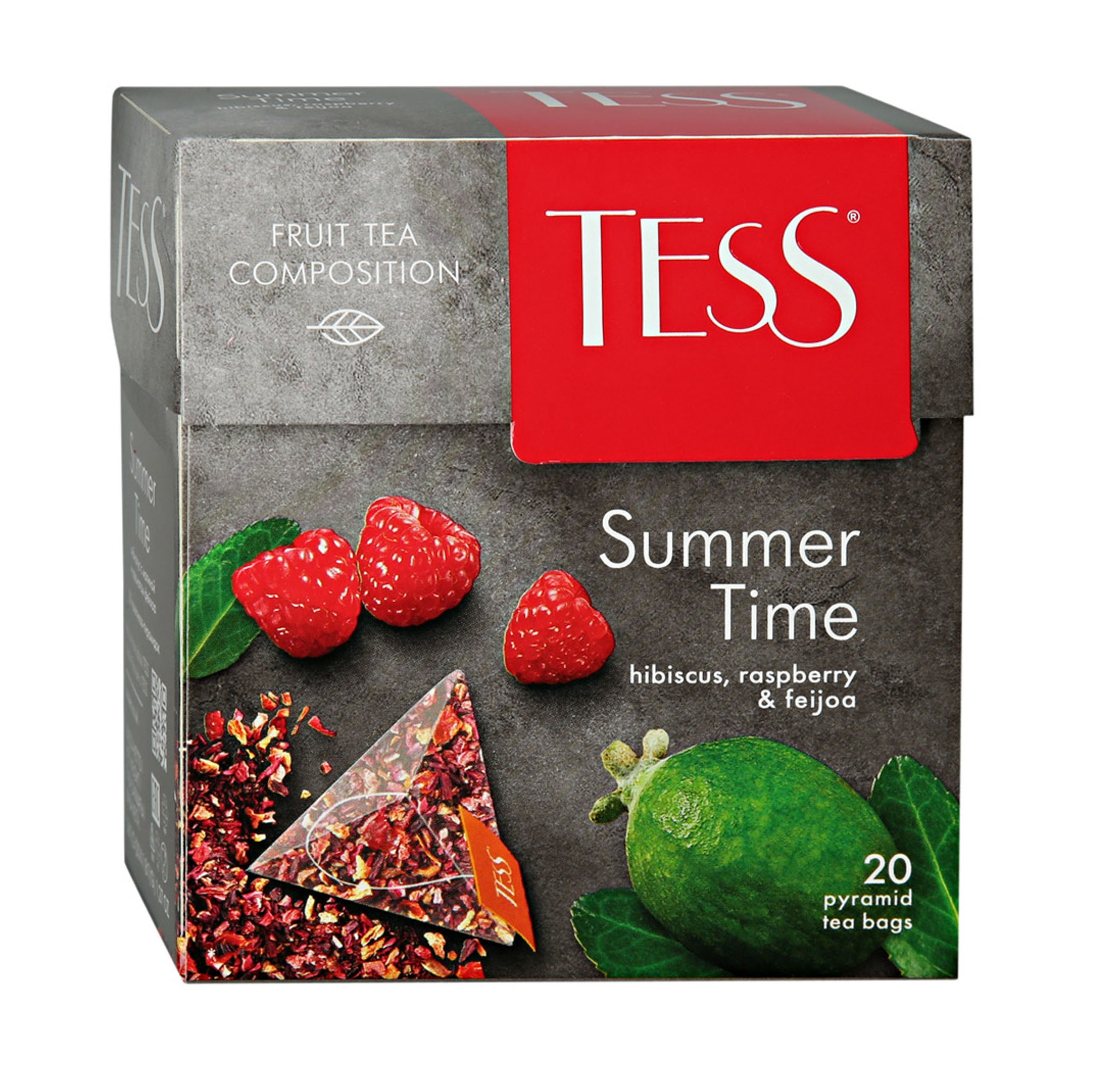 

Чай фруктовый Tess Summer гибискус с малиной и ароматом фейхоа 36 г