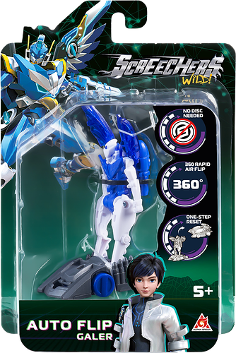Игрушка SCREECHERS WILD Дикие Скричеры. Машинка-трансформер Автофлип S5, в ассортименте