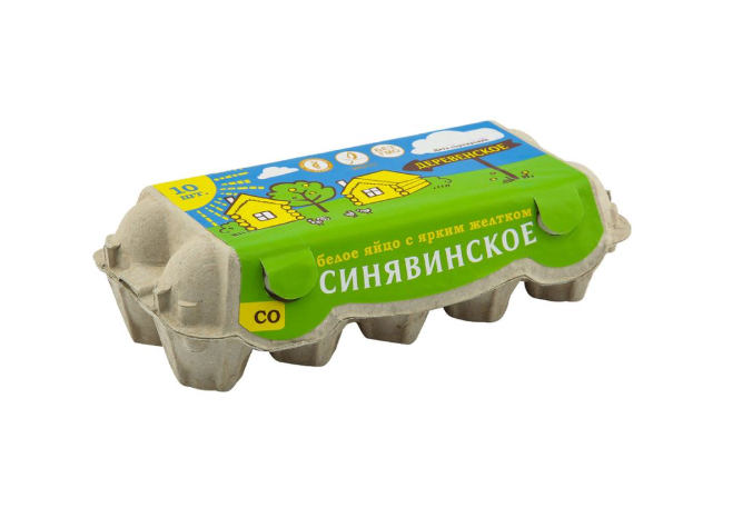 

Яйцо Синявинское куриное Деревенское белое СО 10 шт. 700 г