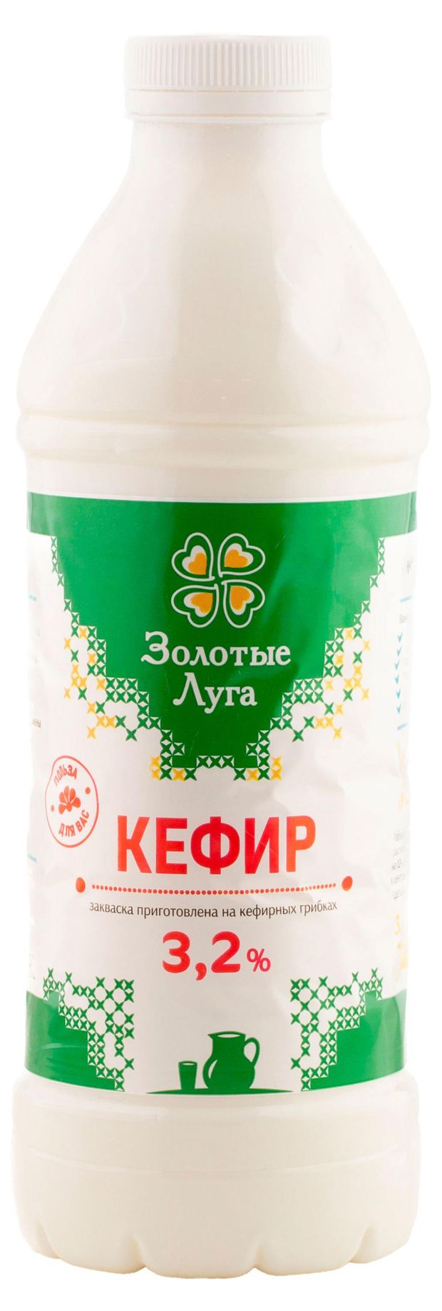 

Кефир Золотые луга 3.2%, 950 мл