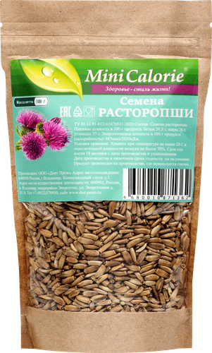 

Семена пищевые Mini Calorie расторопши очищенные 100 г