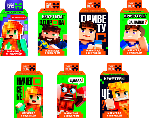 

Мармелад Sweet Box Крафтеры с подарком в ассортименте 10 г