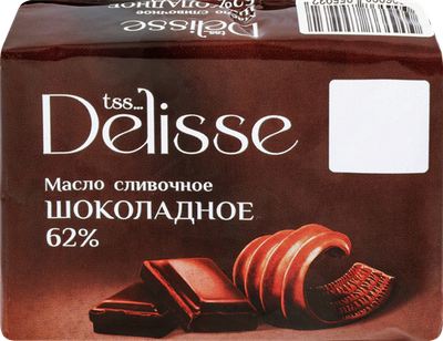 Масло сливочное Delisse Шоколадное 62% 180 г