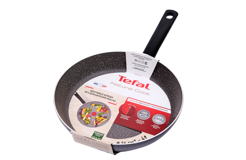

Сковорода Tefal Natural Cook 04211126, диаметр 26 см, с индикатором температуры