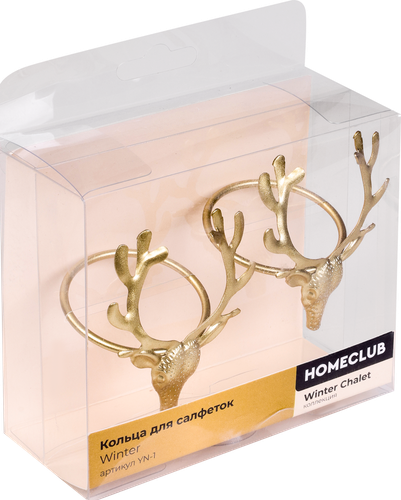 

Кольца для салфеток Homeclub Winter железо 2 шт. цвет в ассортименте