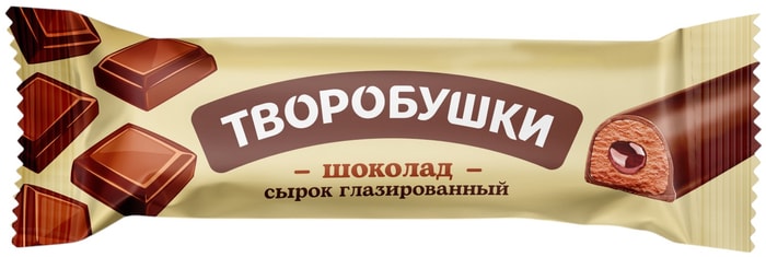 

Сырок Творобушки Шоколад творожный глазированный с какао 20% 40 г
