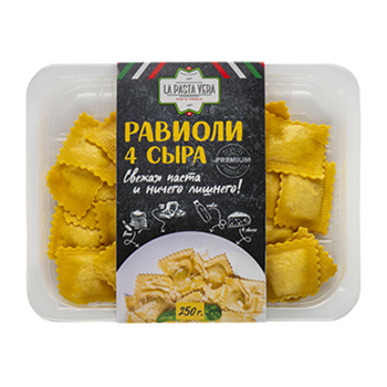 

Равиоли La Pasta Vera 4 сыра охлажденные 250 г