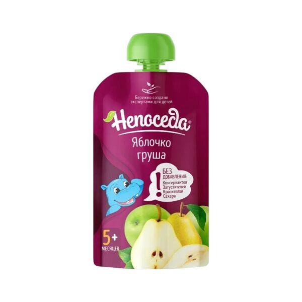 Пюре фруктовое Непоседа из яблок и груш с 5мес 210г ДП