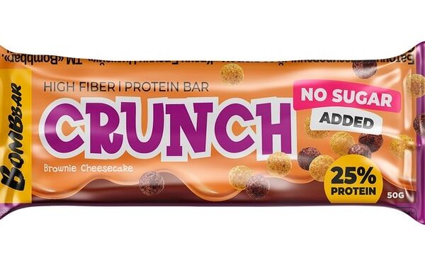 Батончик глазированный BombBar Crunch чизкейк шоколадный брауни 50 г