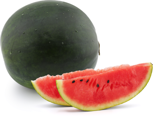 

Арбуз Черный Принц с красной мякотью в нарезке вес