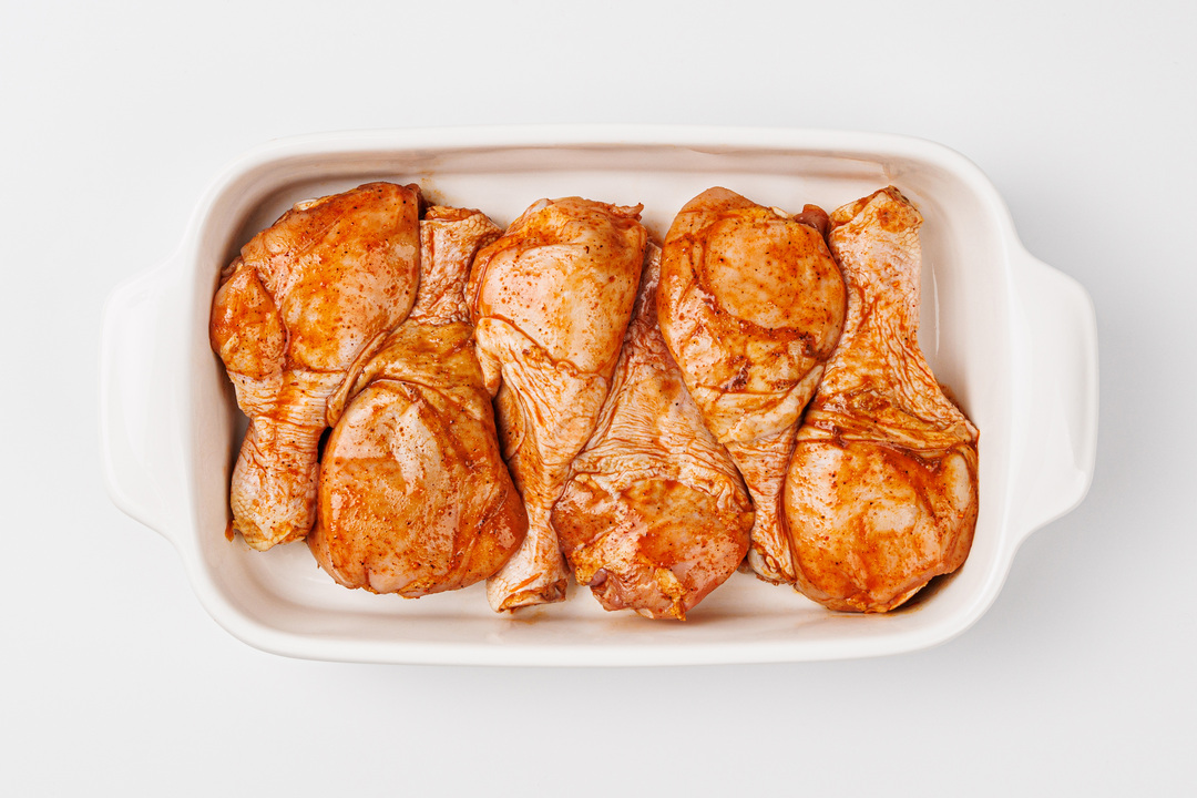 

Голень цыпленка-бройлера ВкусВилл в маринаде Пряный 750 г