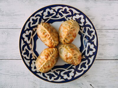 Манты с говядиной жареные
