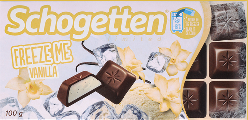 

Шоколад молочный Schogetten Freeze me vanilla с кремовой начинкой со вкусом Ванили 100 г