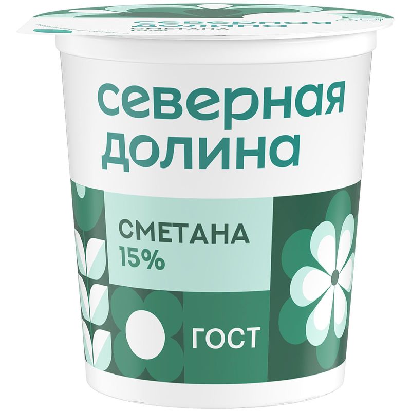 

Сметана Северная Долина 15% 200 г