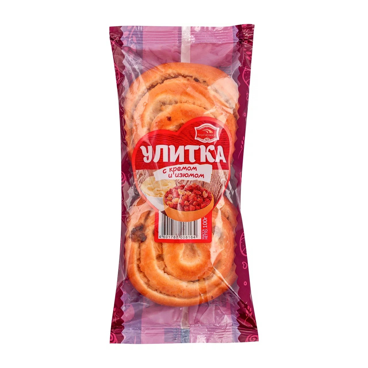 

Улитка Черёмушки с кремом и изюмом 2 шт. x 50 г